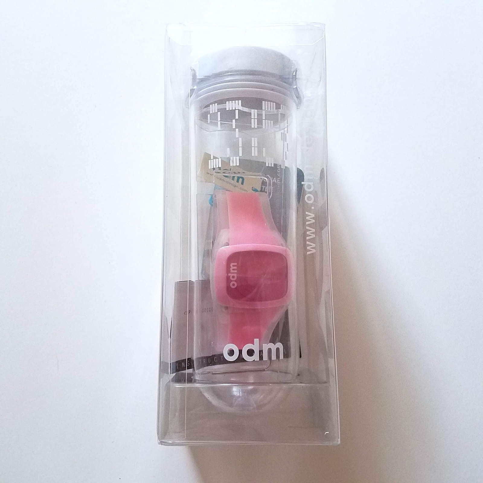 o.d.m. DD100 Let’s Spin Analog Pink Jelly Strap Watch, NWOT Unisex