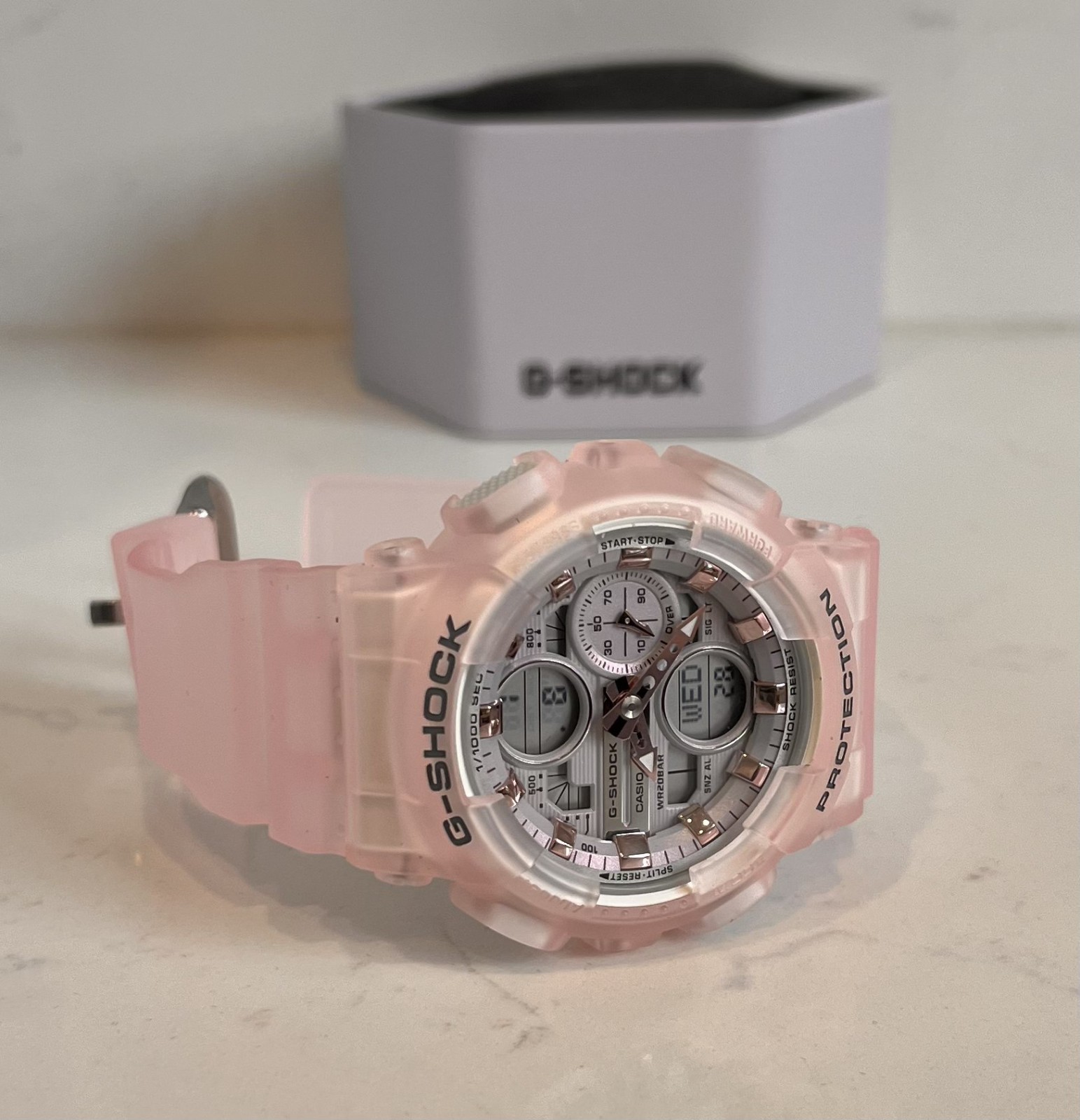 Discontinued G-Shock GMAS140NP-4A Pink Women’s Watch NWT