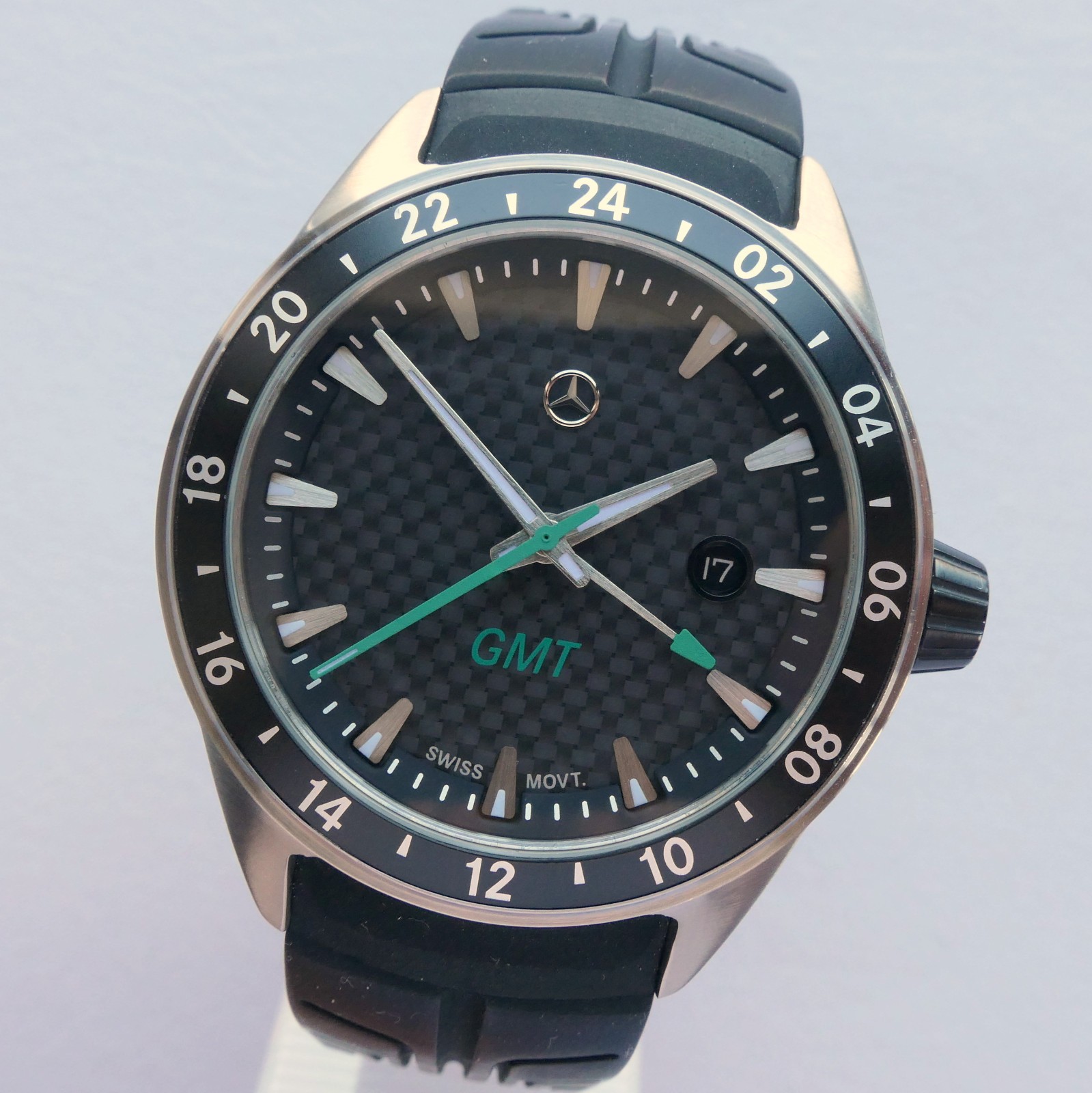 Mercedes Benz AMG DTM Petronas Motorsport Carbon Racing Car Accessory GMT Watch
