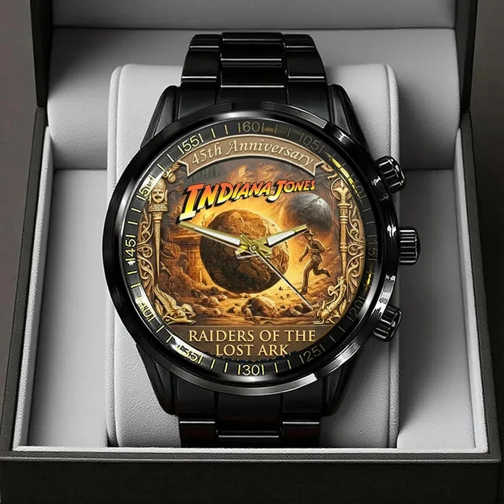 Indiana Jones Raiders of the Lost Ark 45th Anniversary Black Stainless Watch