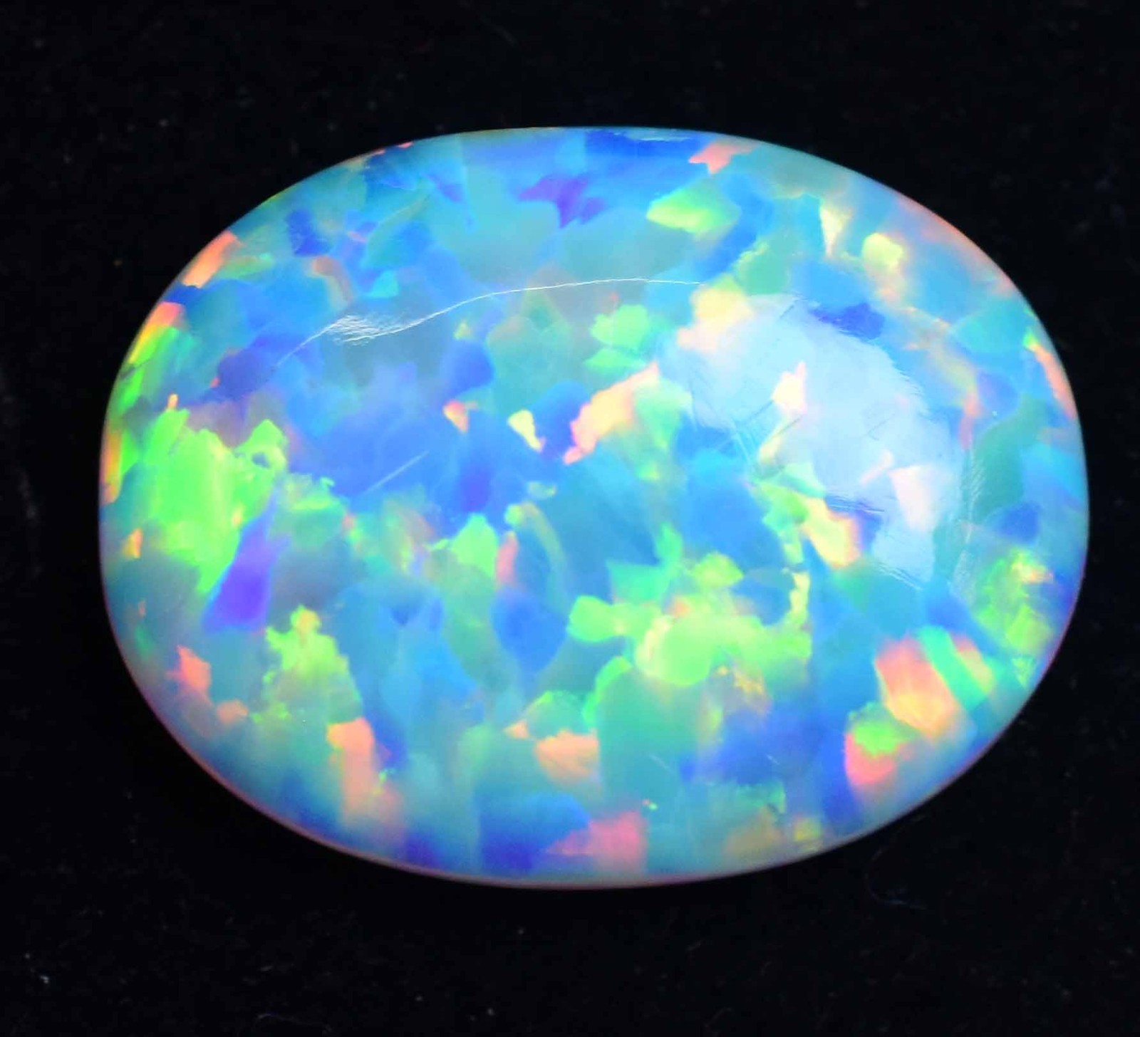 12.75 Ct Natural Ethiopian Fire Opal Certified Play of Color Untreated Gemstone
