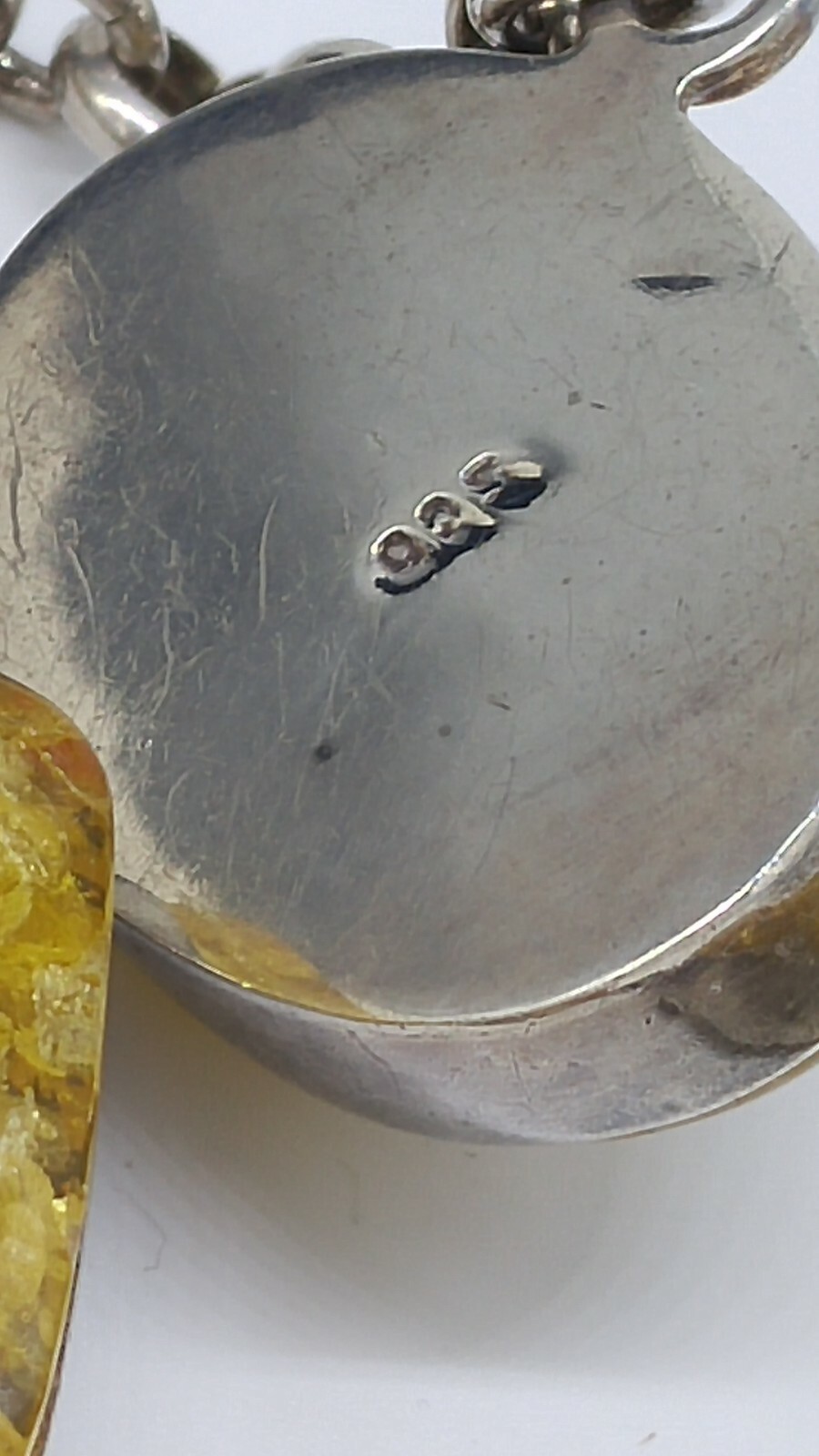 Light Yellow Baltic Amber and SS 3 PC Set