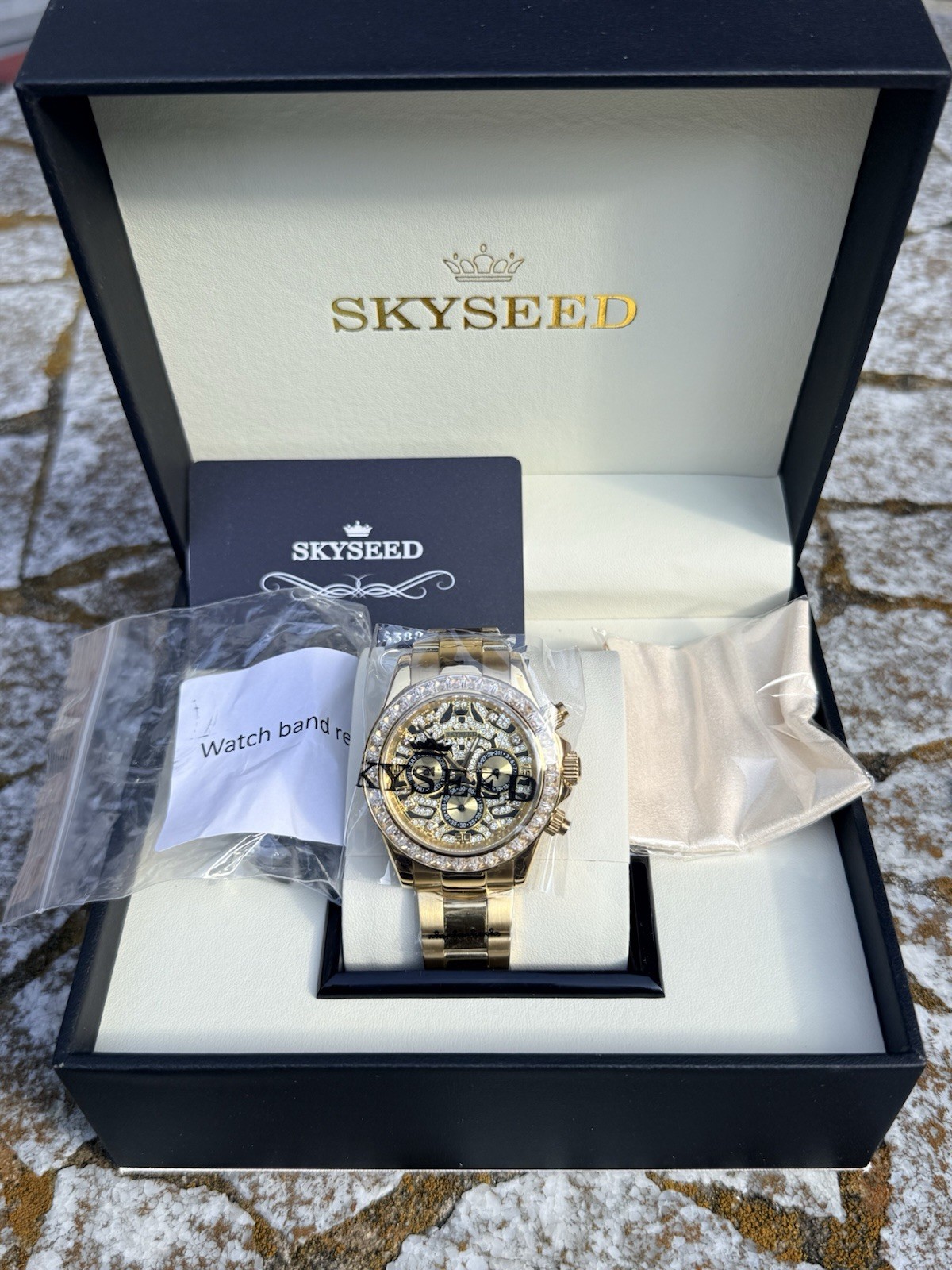 SKYSEED Men’s Sapphire Mechanical Watch, Fashion Luminous “Tiger Dee” Luxury