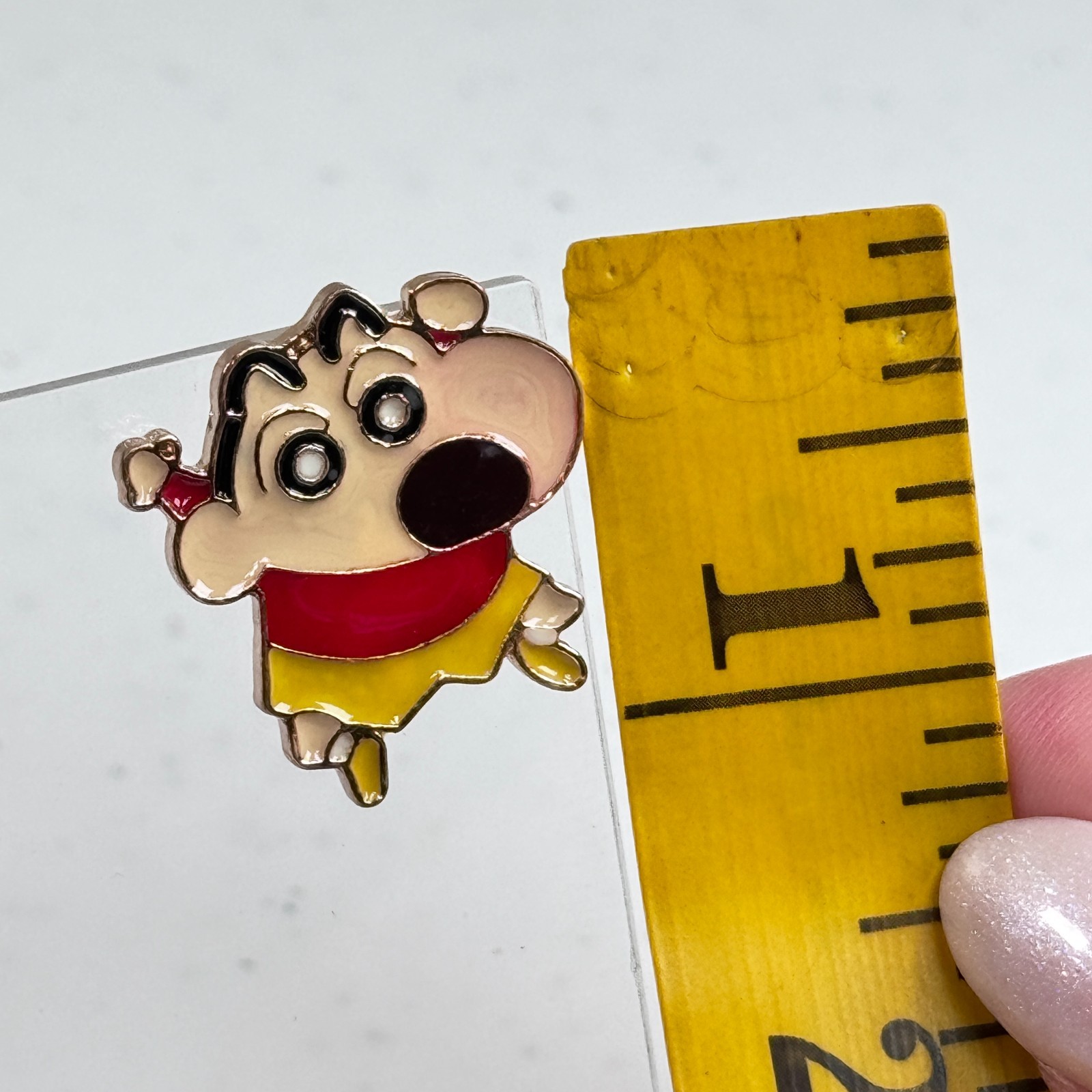 Brooch Shin Chan Anime Cartoon Enamel Pin Kawaii Novelty Jewelry