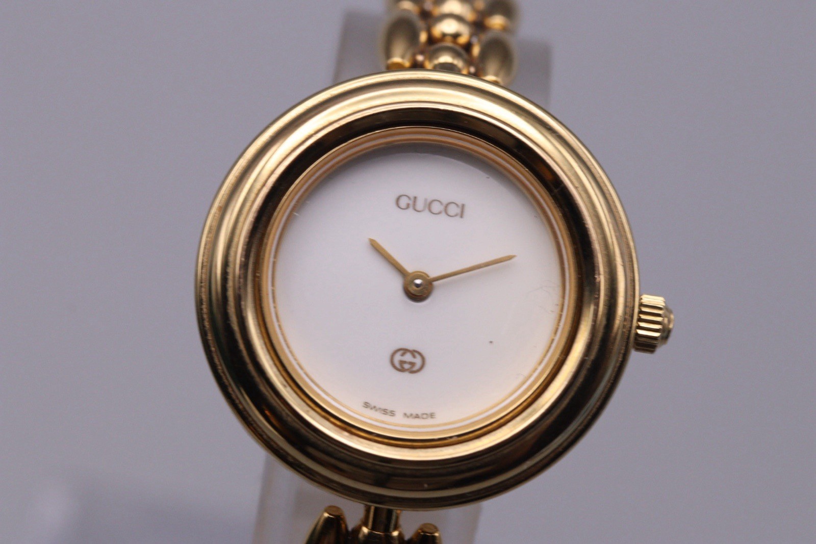 [Near MINT w/ Full Set] Vintage Gucci 11/12.2L White Dial 6 Bezels Watch 26mm
