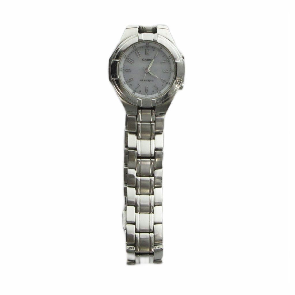 CASIO LWQ 150 Wristwatch Solar Watch White Dial Silver Color GY11 MQ from Japan