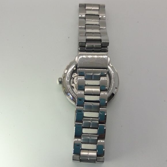 Empress Catherine Automatic Silver Watch with Crystals NEW RV $1099
