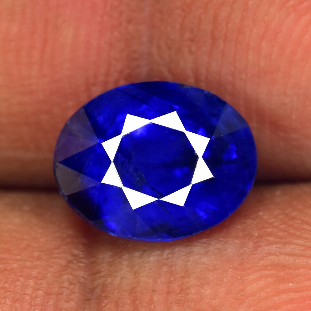 2.98Ct Oval Shape, Dazzling Natural Intense Blue Sapphire, Srilanka