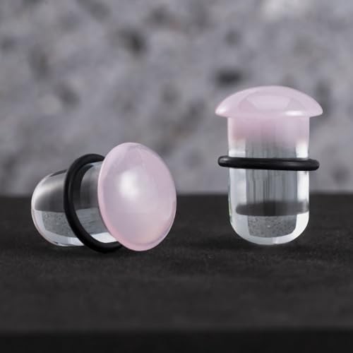 Glass Ear Stretching Kit 0.5mm Increment Gauges 16G – 00G 6mm-8mm (2g-0g) Pink