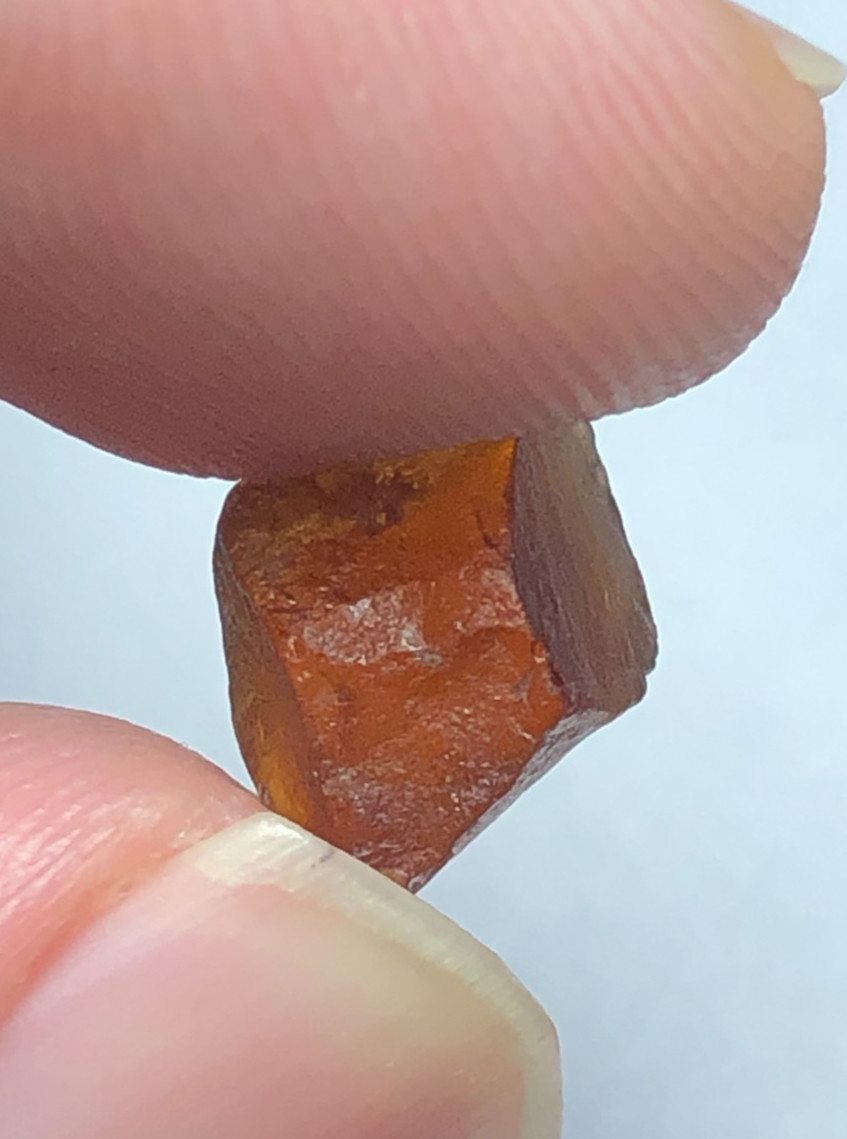 59 carat Natural facet rough quality hessonite garnet from Africa loose gemstone