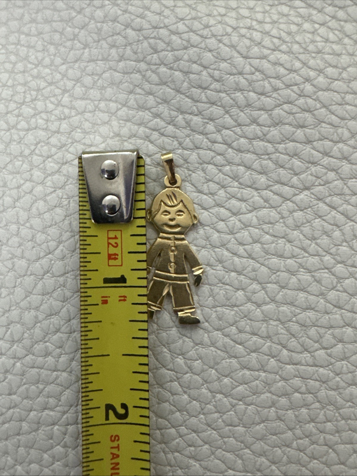 Vintage 14k Yellow Gold Boy Charm Pendant
