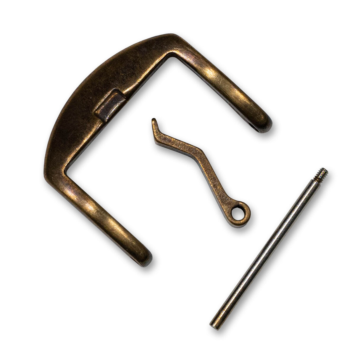 AGED BRONZE Pre-V Buckle For Watch Strap Band Replacement Upgrade 18mm – 26mm