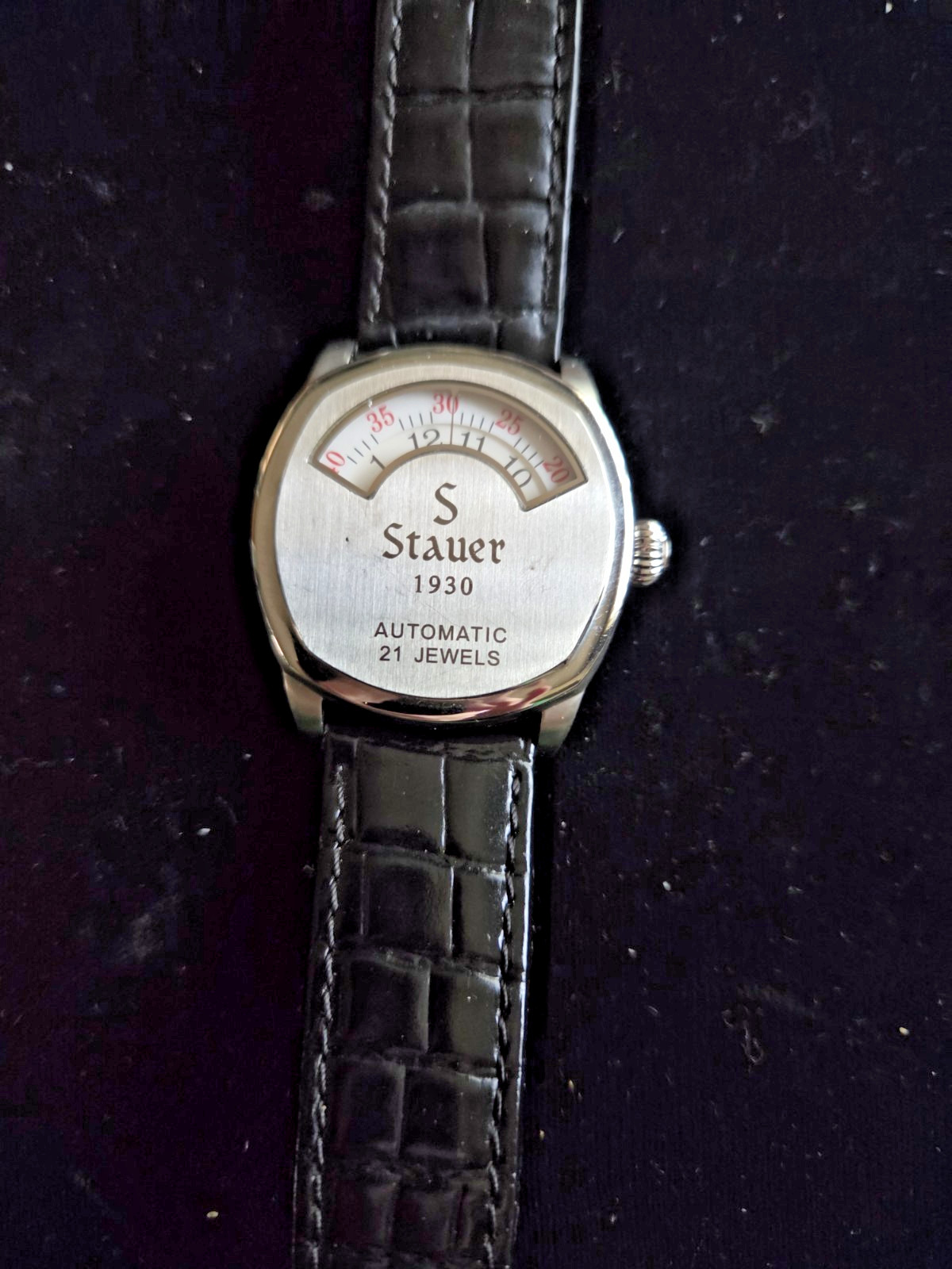 VINTAGE WRIST WATCH STAUER 1930 AUTOMATIC 21JEWELS REF.15457 3ATM WATER RES