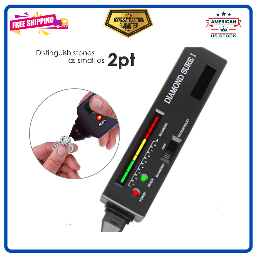 Diamond Tester Professional Diamond Tester Pen with UV Light, Jewelry Gem Tester