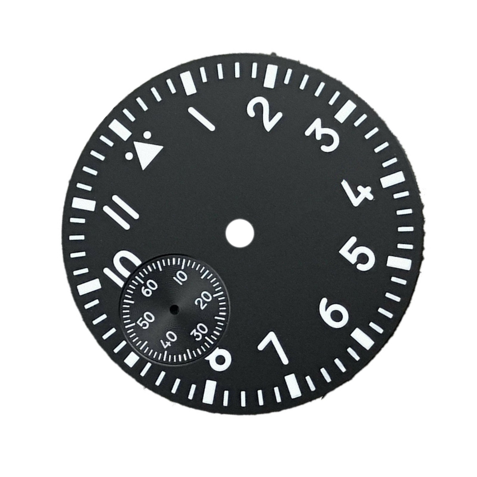 37mm Green Luminous Watch Dial Second @9 Replace For ETA 6497 ST3600 Movement