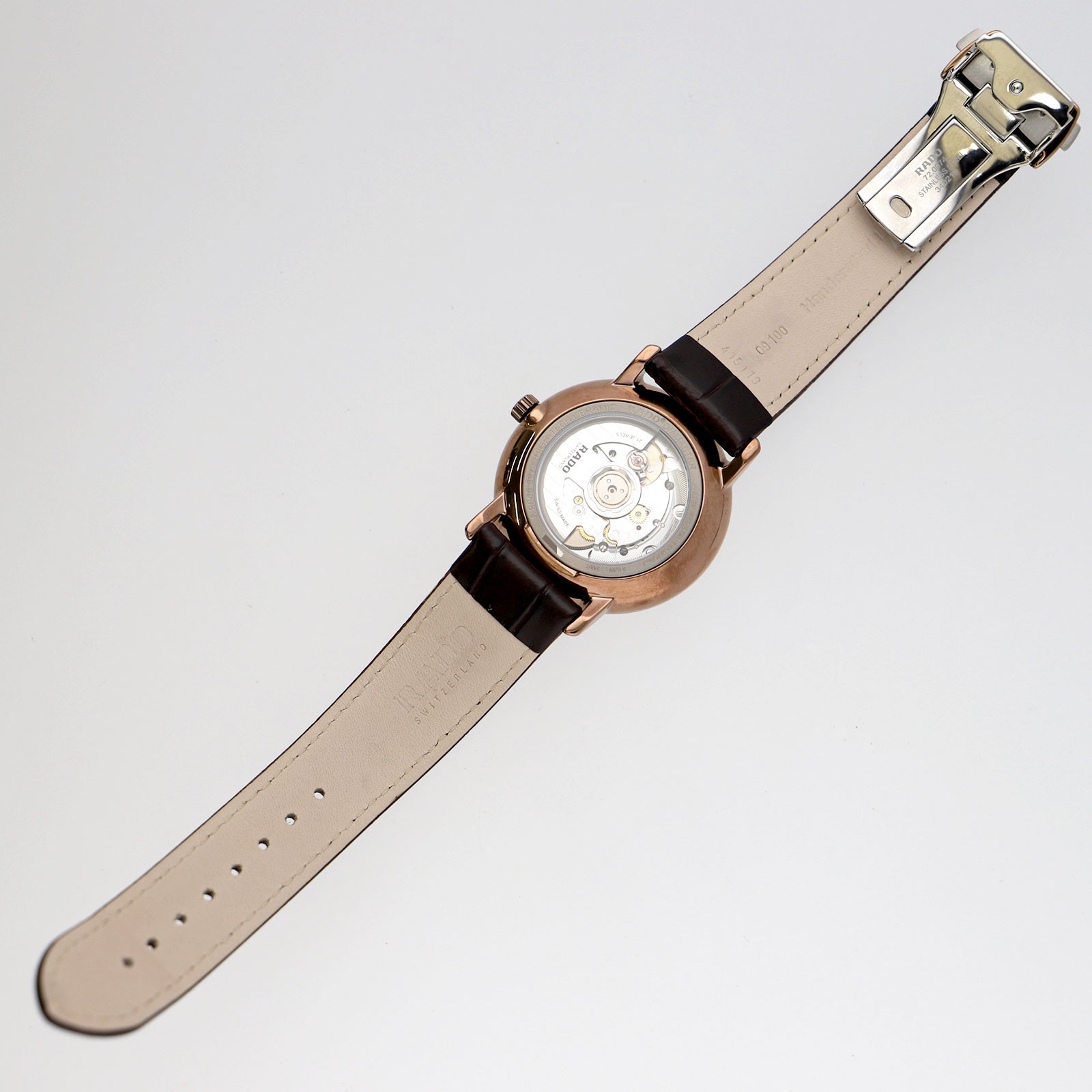 RADO R14068026 Diamond master white Dial Automatic Ceramic Leather Men’s