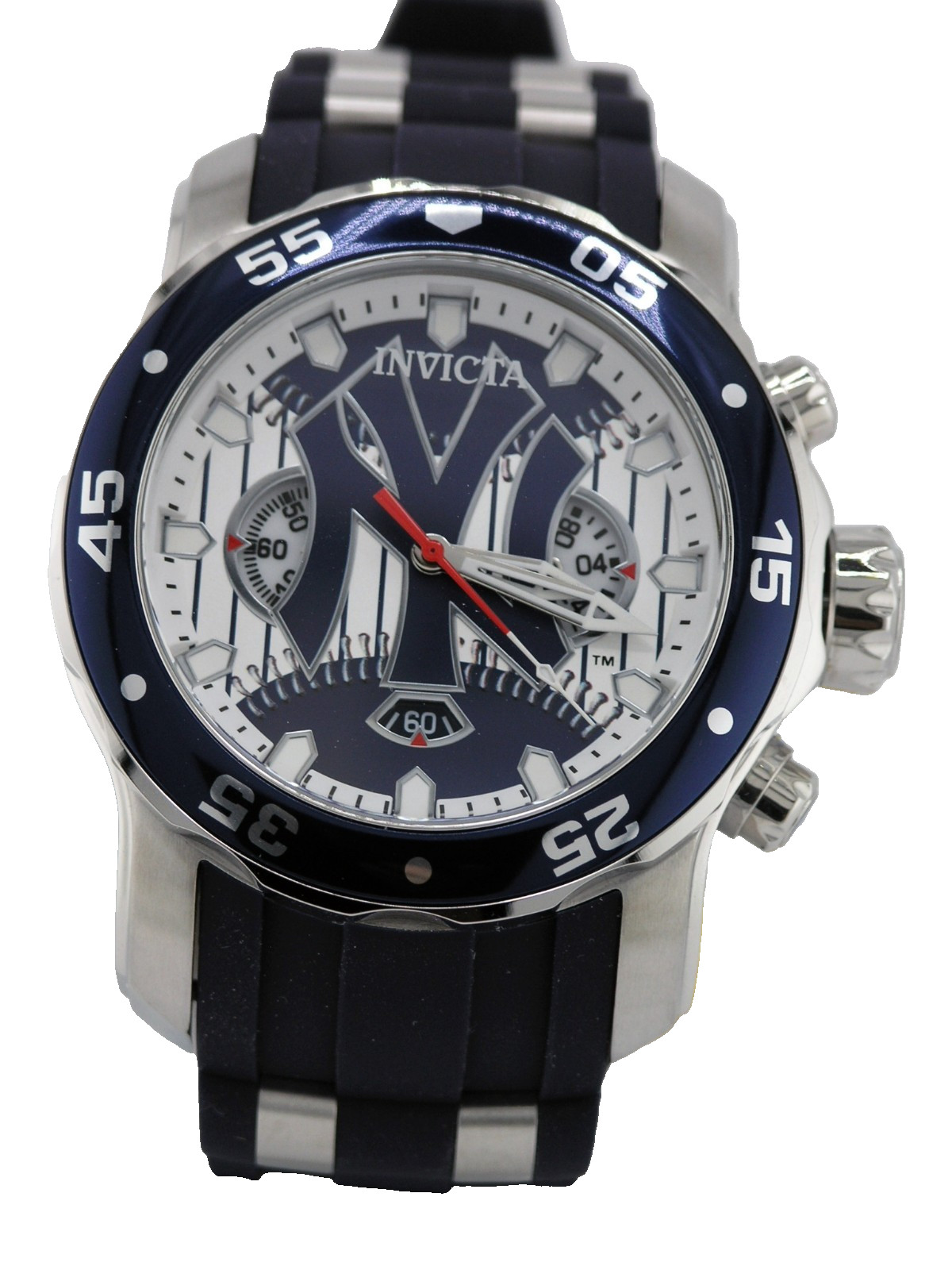 NEW INVICTA 42846 MLB NEW YORK YANKEES NY CHRONOGRAPH WATCH QUARTZ ANALOG 48MM