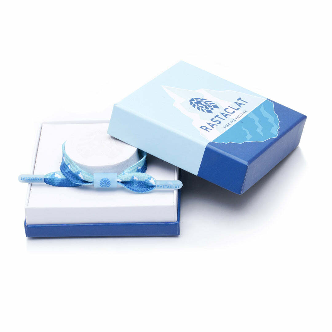 Brand New RASTACLAT Iceberg Winter Boxed Shoelace Bracelet