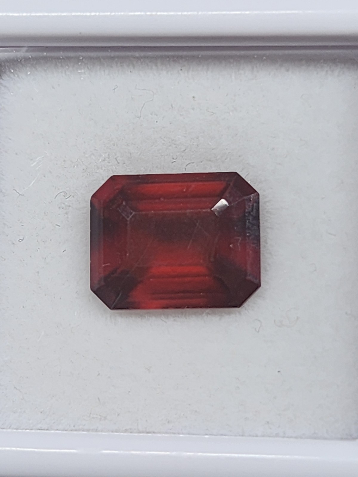 Natural Red Garnet 3.75 ct Octagon Emerald Cut 10.16 x 8.15 x 4.94 mm Loose Gem