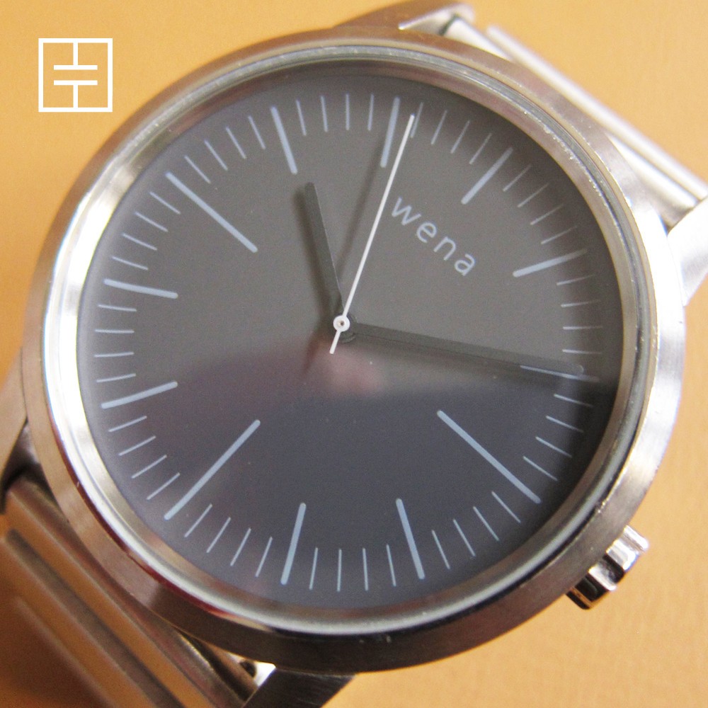 SONY / Citizen Wena WN-WT01S Silver 3 Hands Watch w/ Grey Dial (MADE IN JAPAN)