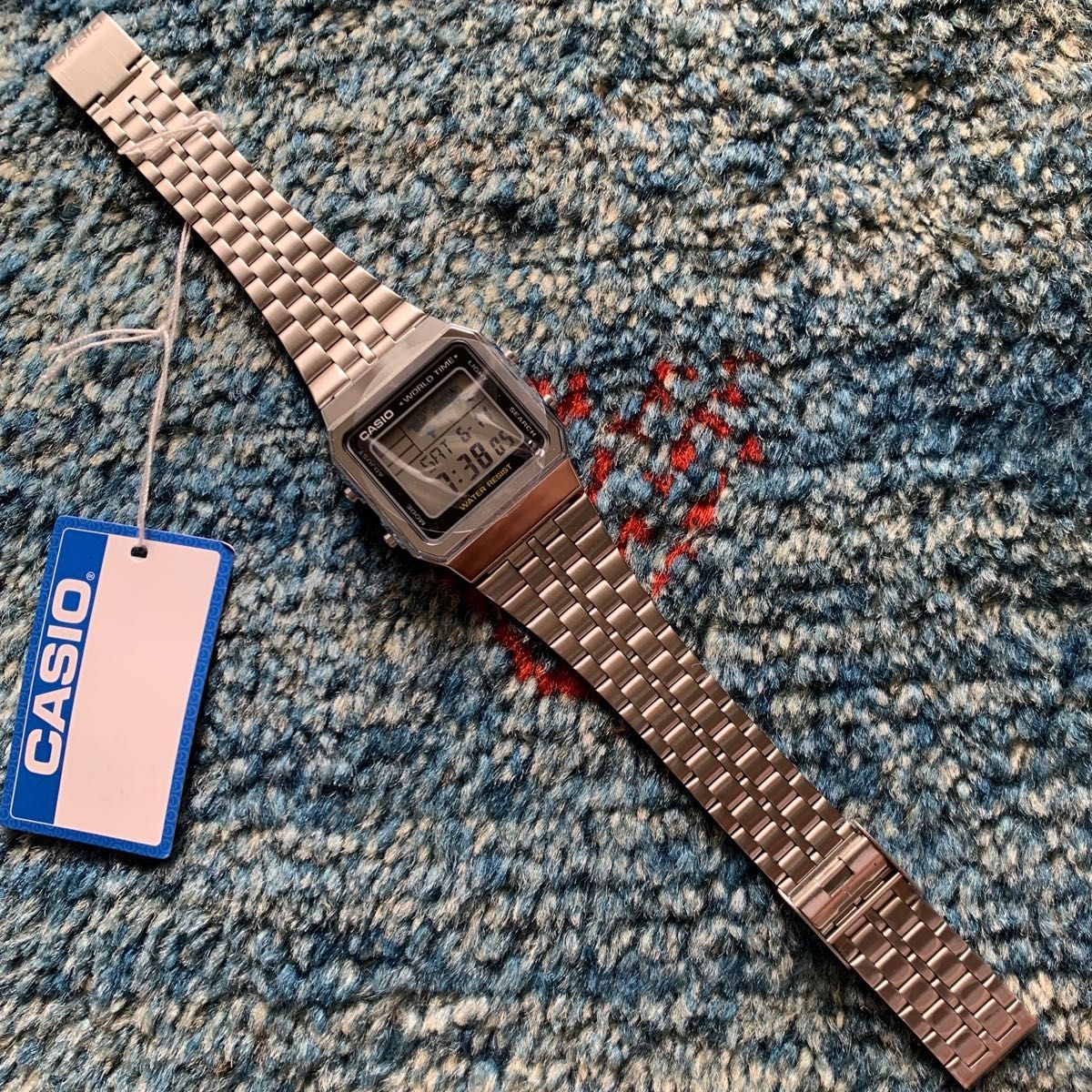 No Brand New Casio Digital Watch World Time Multi Time Function Screen with Prot