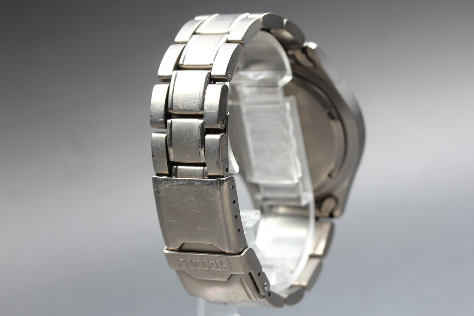 16cm Vintage SEIKO chronograph titanium 200M 7T62-0BZ0 QZ 40mm Men’s Watch JAPAN