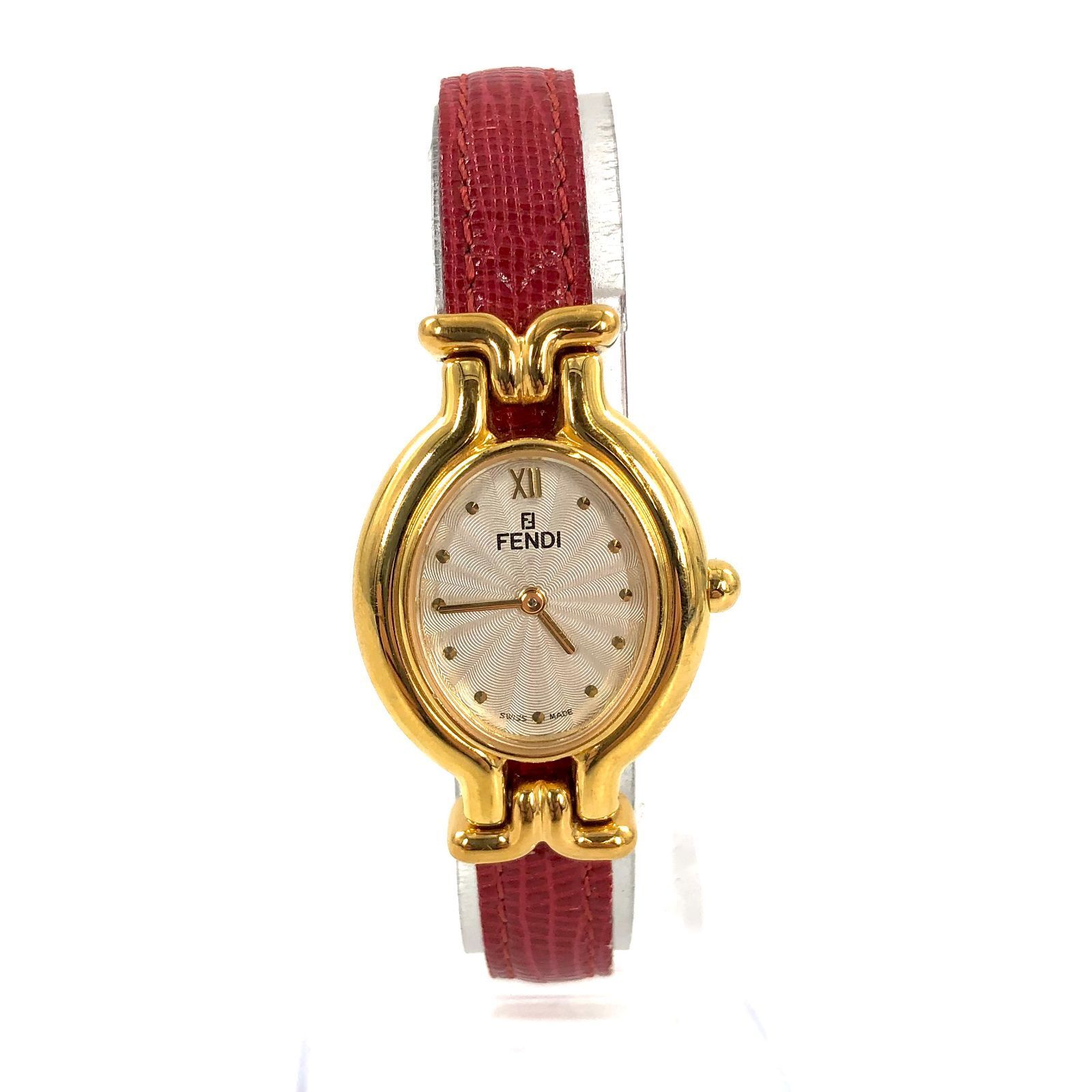 FENDI Chameleon 640L Quartz Women Watch Gold 24mm Swiss Made JAPAN Working Japan