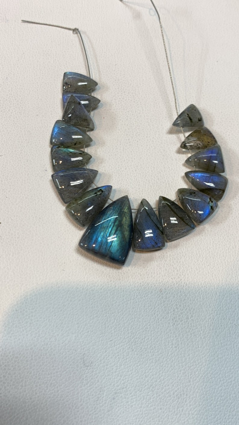 AAAA Labradorite Gemstone, Briolettes Blue Fire Shape Size 6.50×10-12.50×18.50MM