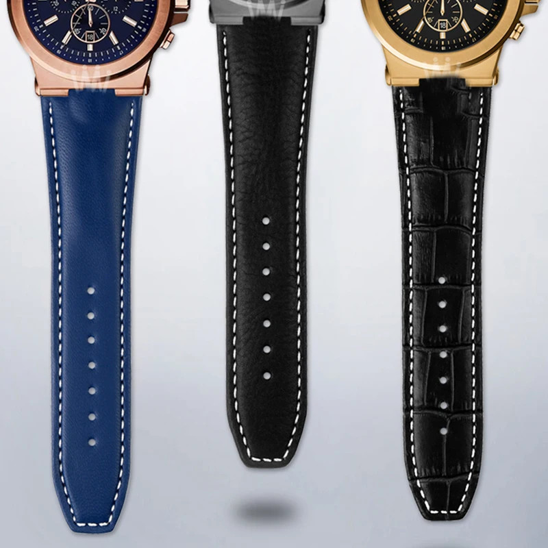 Leather Watch Strap For MK Michael Kors MK8184 13mm Convex Interface Waterproof
