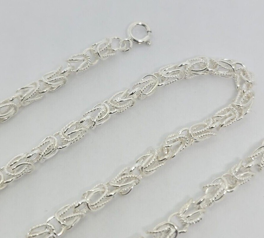 925 Sterling Silver Turkish Chain High Quality Necklace Bracelet 4mm Size 7″~30″