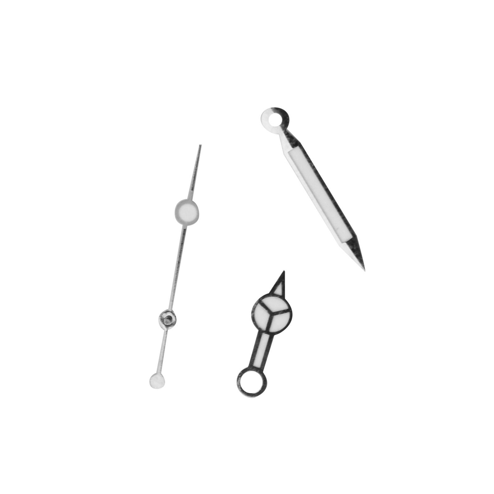 SILVER PLATED WATCH HANDS NEEDLE FOR ETA 2824 TUDOR MOVEMENT SUBMARINER
