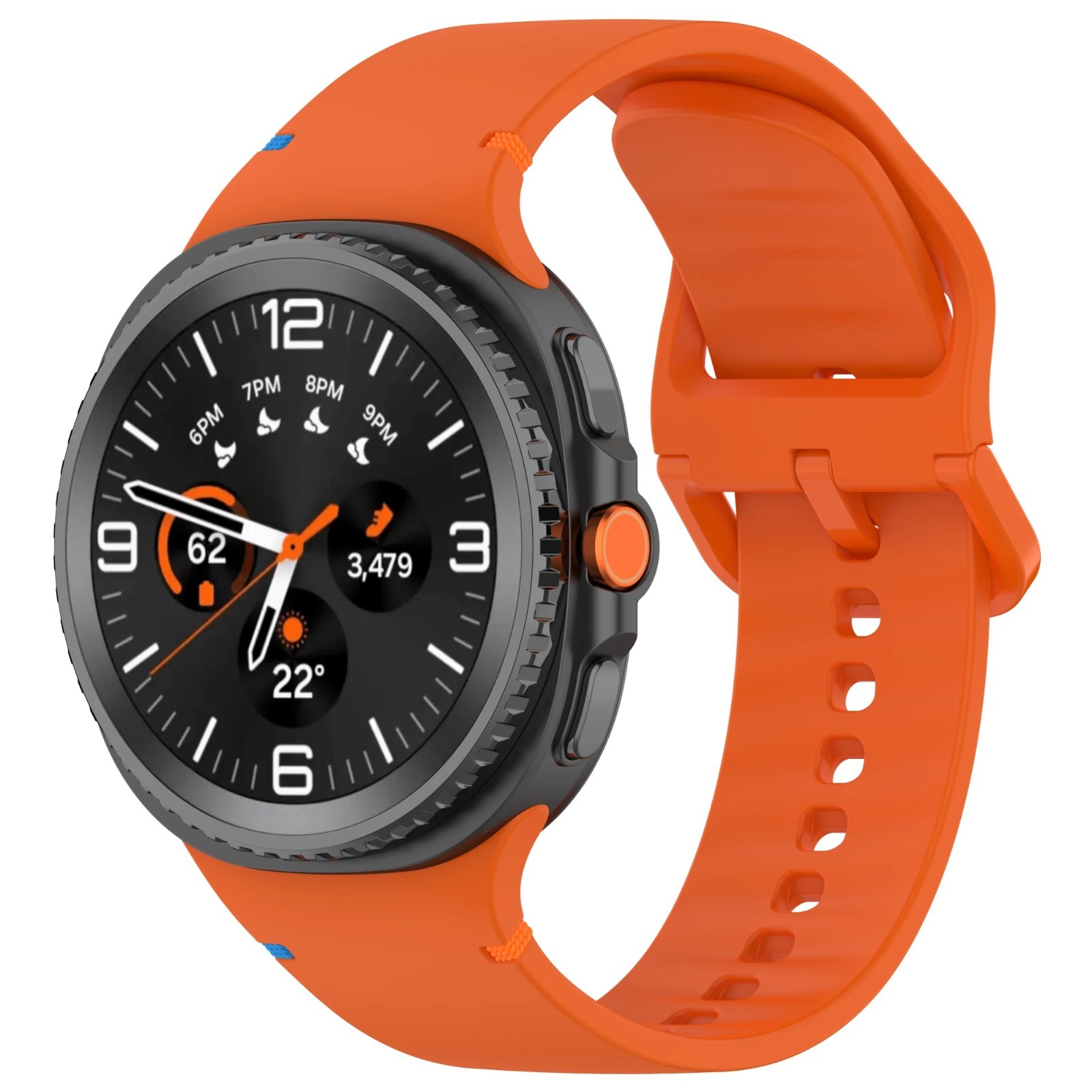 Silicone Watch Band For Samsung Galaxy Watch 8 40mm 44mm Classic 46mm Strap