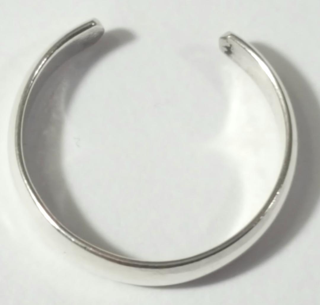 Plain Band Toe Ring Adjustable 925 Sterling Silver 4mm