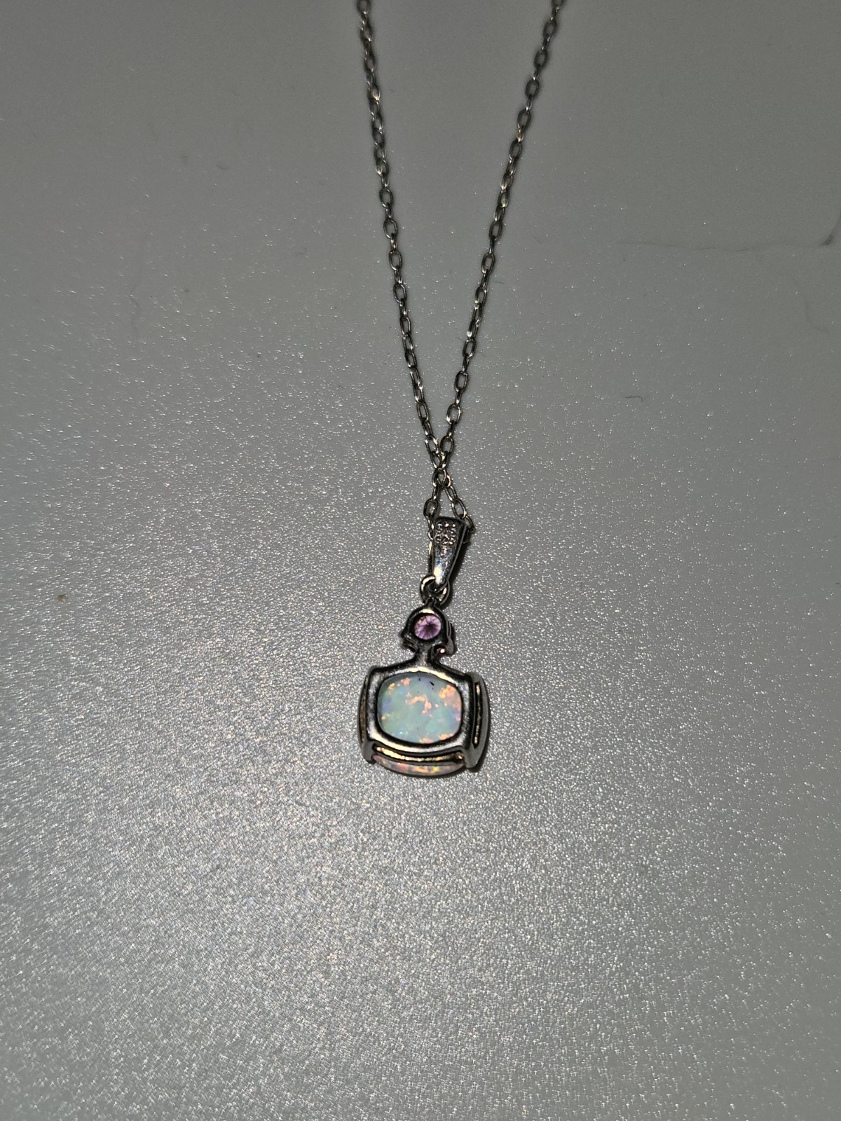 Kay Jewelers Opal Pink Sapphire Necklace