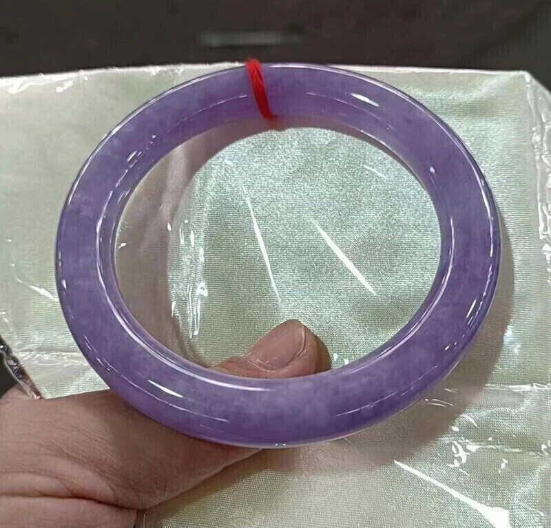Natural ice Lavender&Purple Myanmar Jade jadeite bracelets bangle 54mm