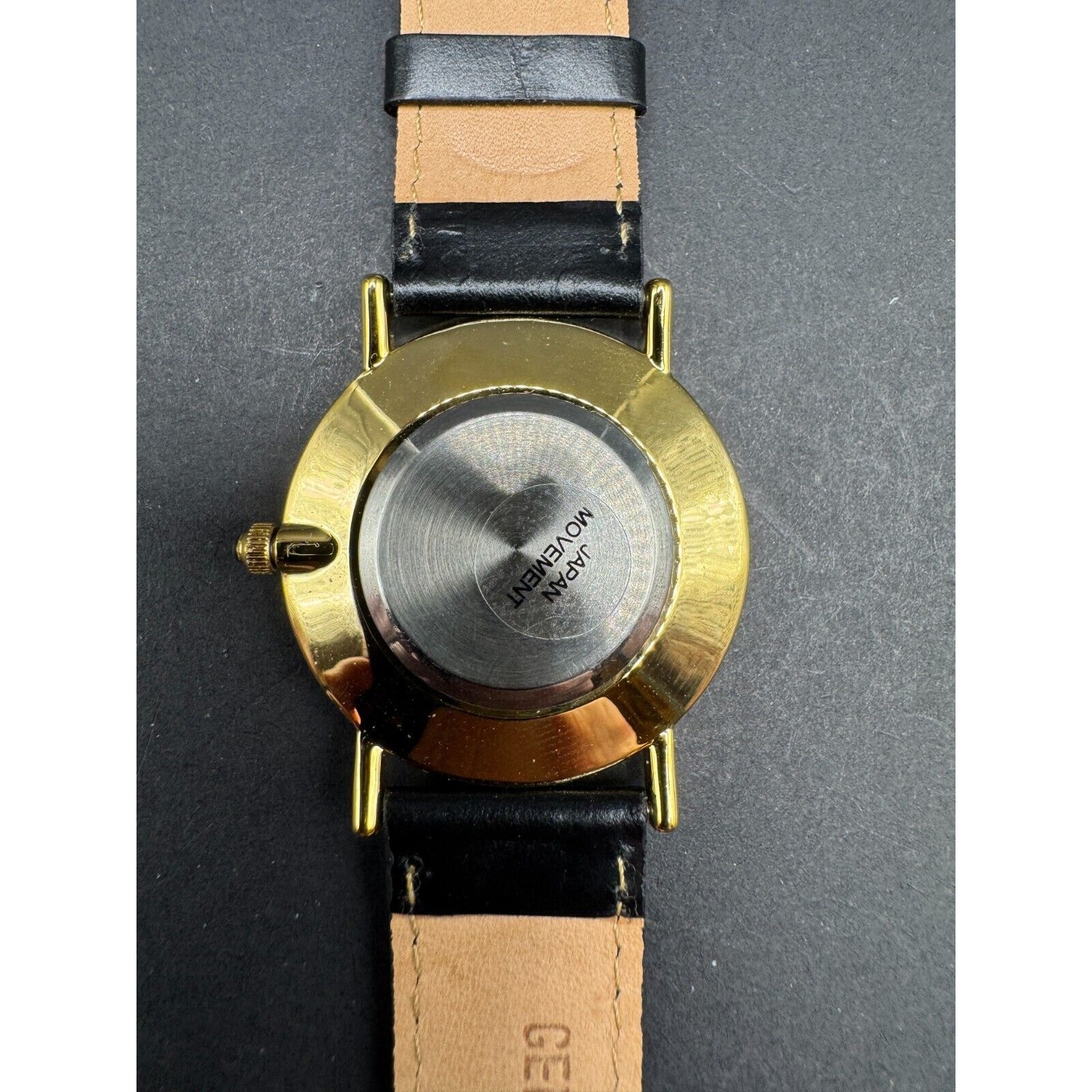 Vintage GTE General Telephone Electronics Super Pages Wrist Watch Black Band