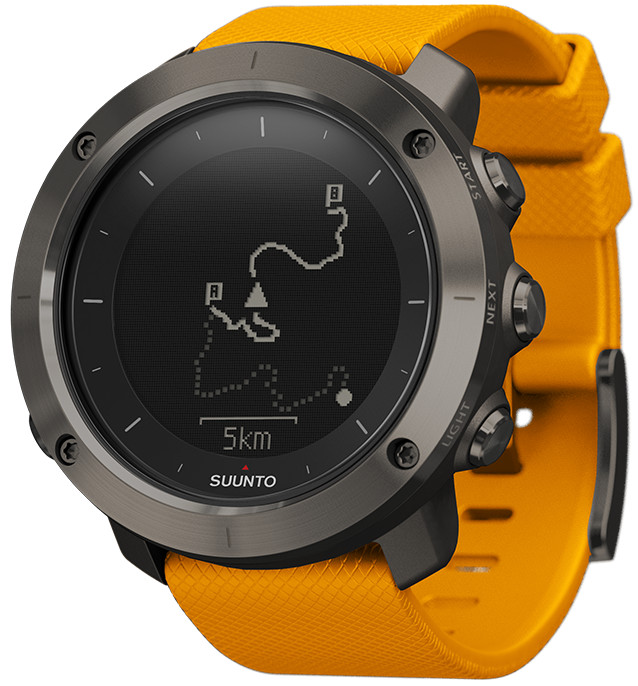 NEW Suunto TRAVERSE AMBER Chronograph Compass GPS Outdoor Smartwatch SS021844000