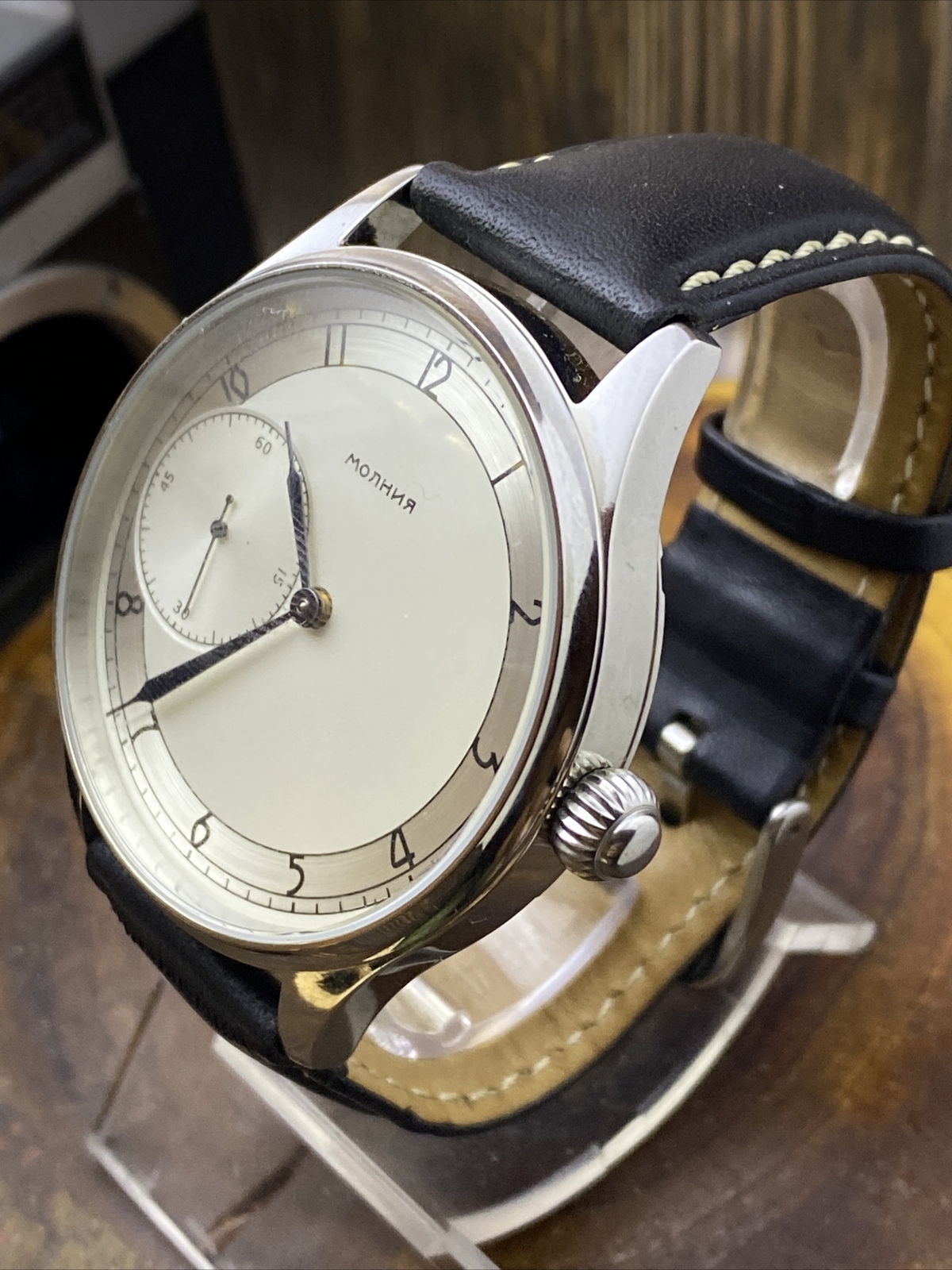 MARRIAGE Vintage WristWatch 3602 18J Classic Converted Pocket Watch USSR