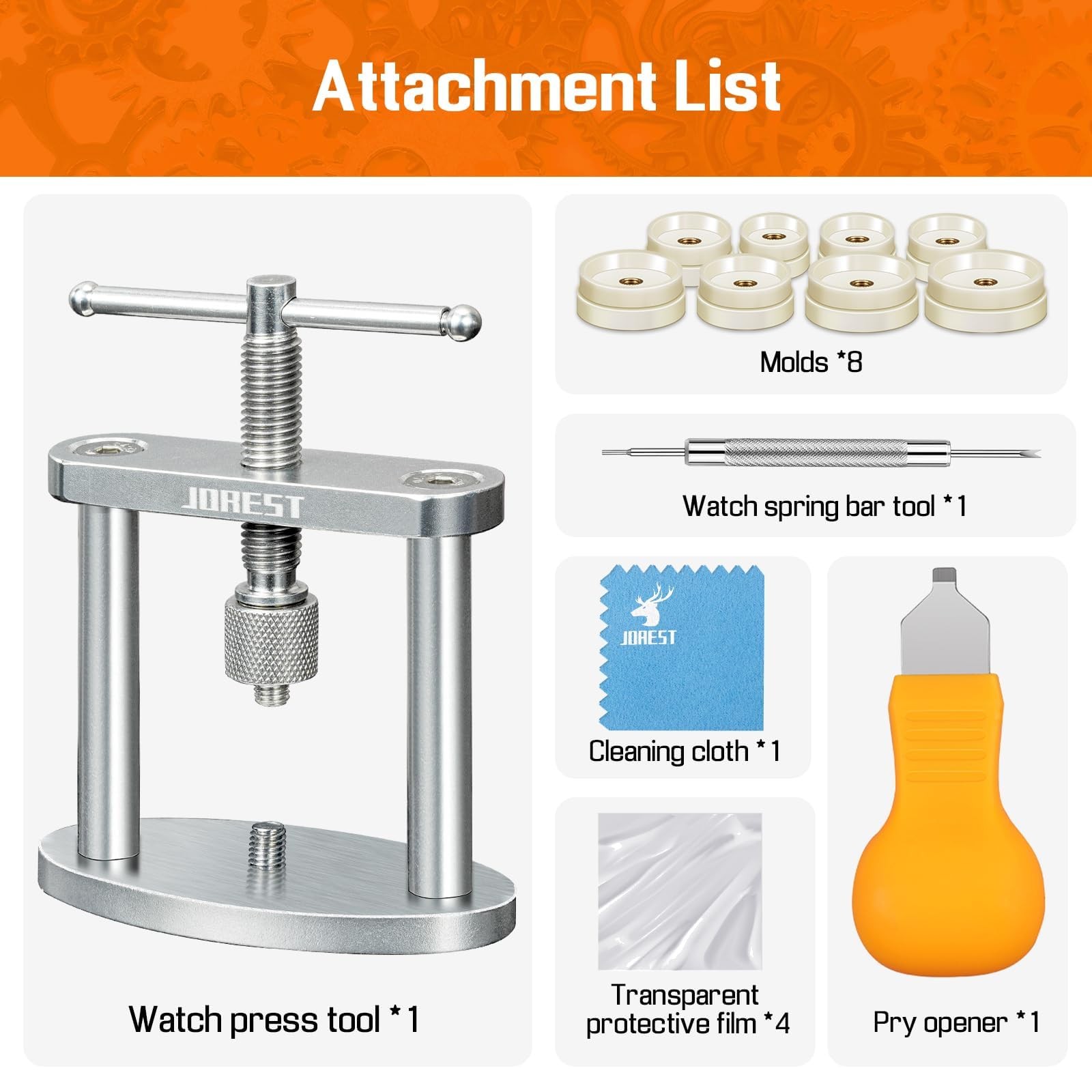 Watch Press Tool Set, Back Case Closer for Closing the Cover, Watch Battery R…