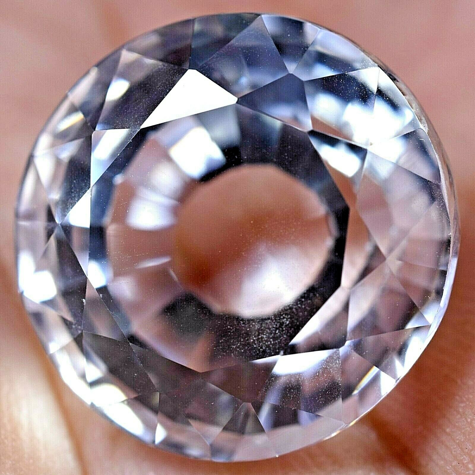 Big & Rare 30.85 Ct Natural Montana Colorless Sapphire Certified Treated Gem!!!