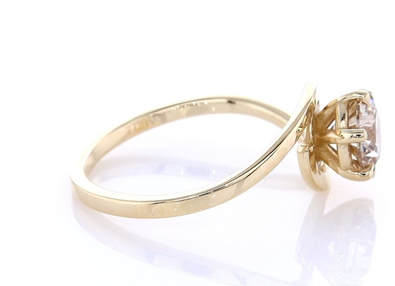 IGI Certified 1.02ct Natural Round Brilliant Cut Diamond Ring in 14K Yellow Gold