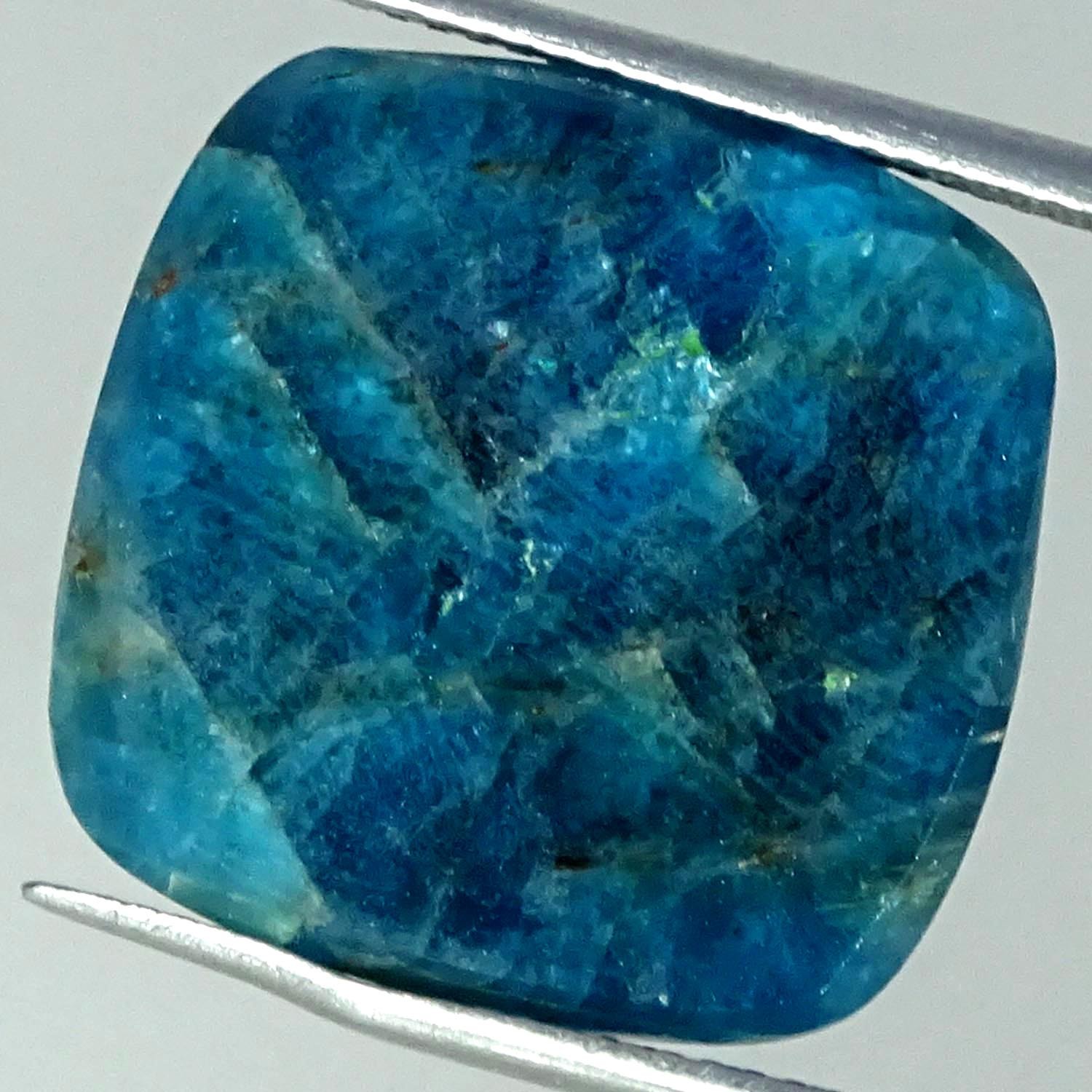 23.10Cts. 100% Natural Blue Apatite Cushion Cabochon Gemstone 17X18X6MM