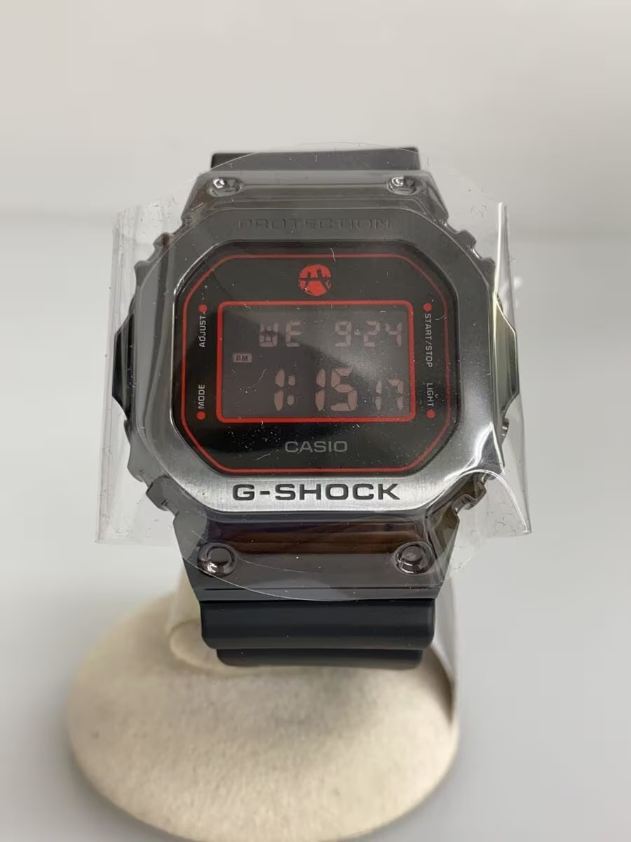 CASIO Quartz Watch G SHOCK Digital Rubber BLK BLK