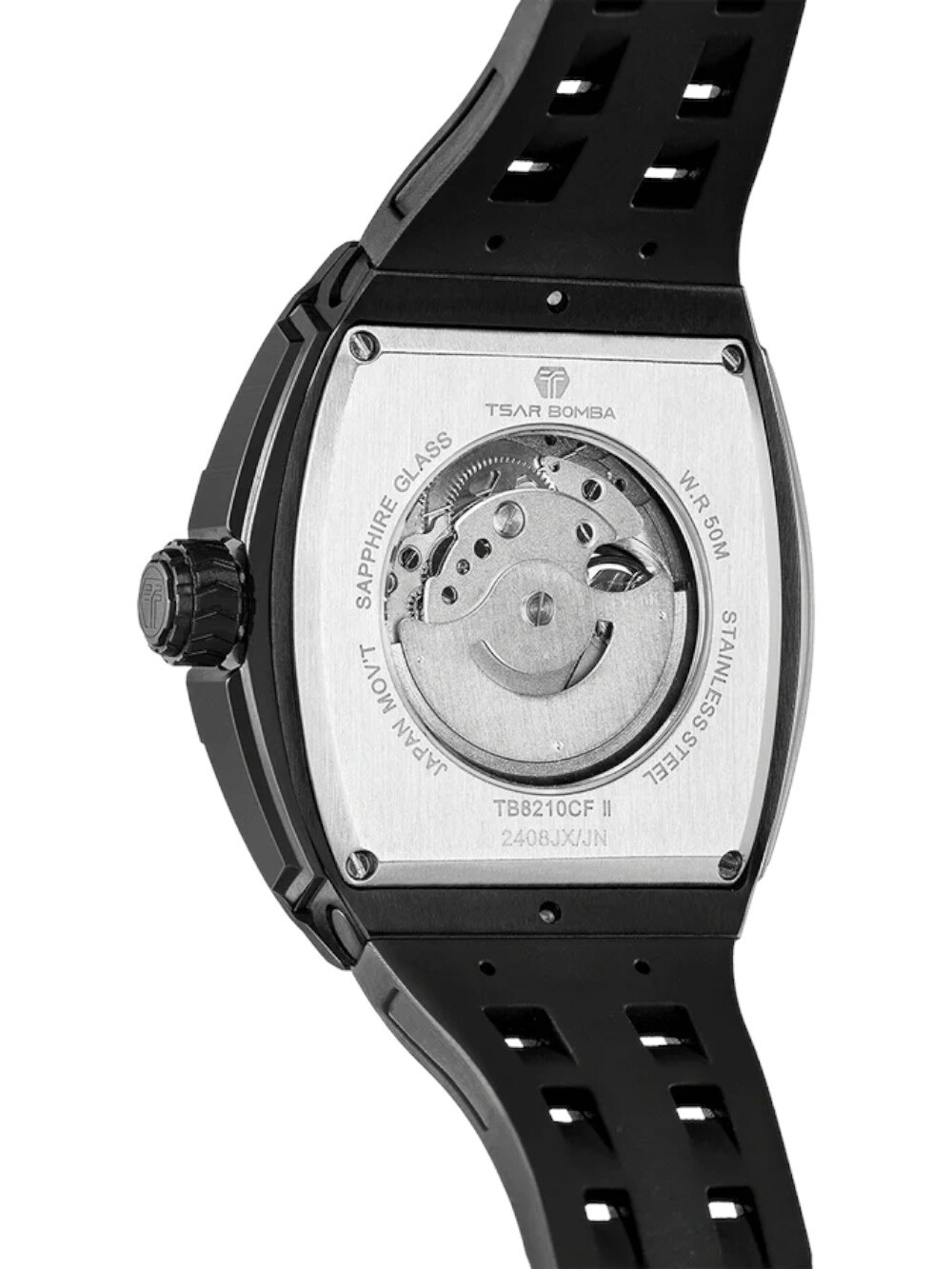 Tsar Bomba TB8210CF2-01 Mens Watch Elemental Carbon Automatic 46mm 5ATM