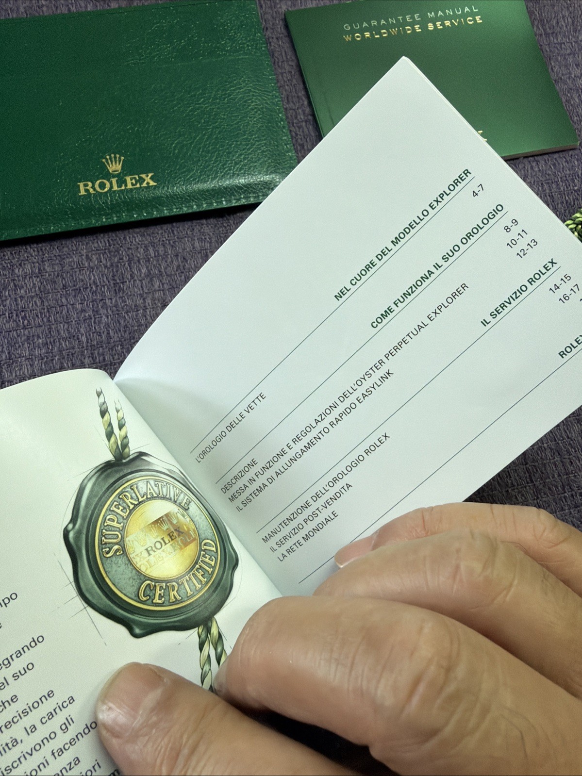 Vintage Rolex 2016 Explorer Booklet;paper holder; Set‼️for 216570 . Italian‼️