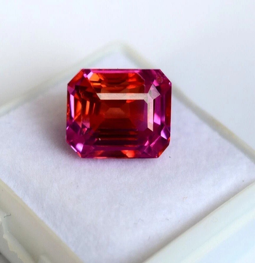 Beautiful Sapphire Pitambari Natural 15+ Ct Emerald Cut EGL Certified Gemstone
