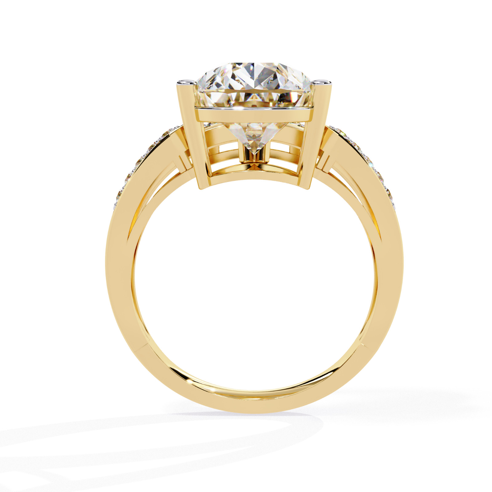 5.50 Ct Pear Moissanite Ring 925 Sterling Silver CZ Halo Engagement Bridal