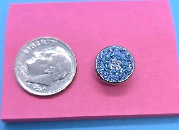 KAMELEON JEWELPOPS BLUE SPARKLE SWAROVSKI CRYSTALS IN STERLING SILVER