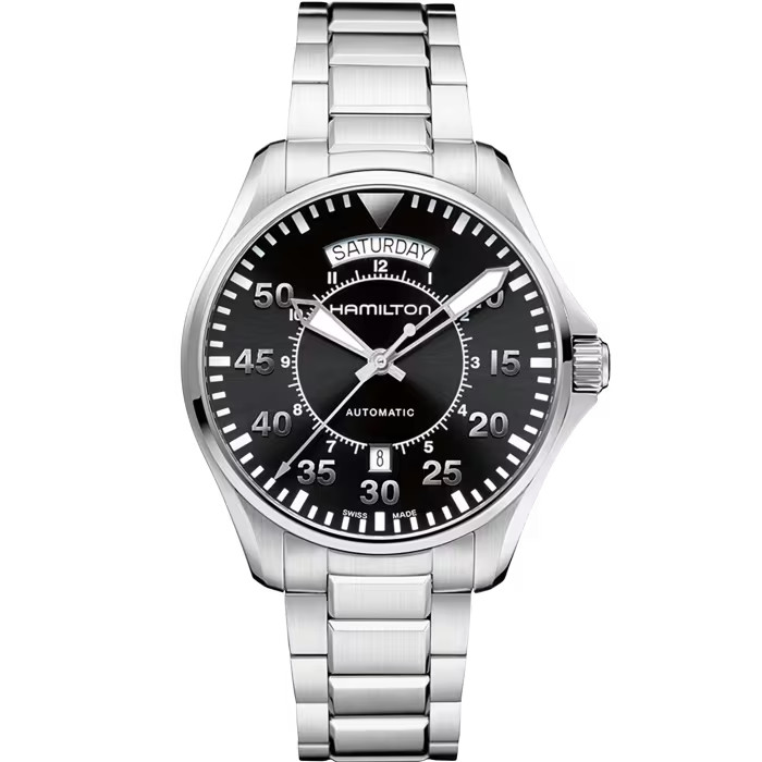 New Hamilton Khaki Aviation Pilot Day Date Auto Men’s watch H64615135