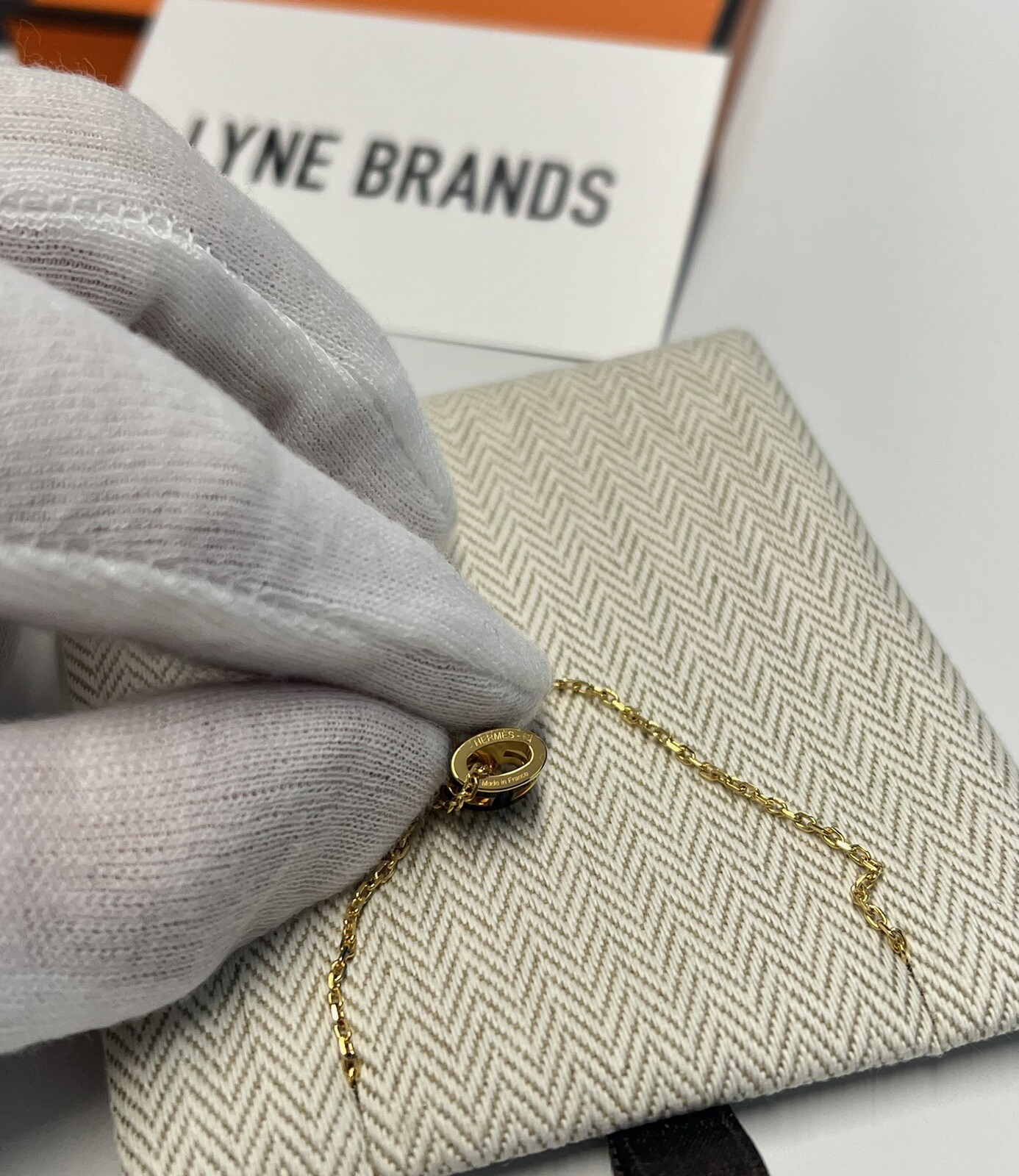 Hermes Mini Pop H Necklace – Black Noir With GHW